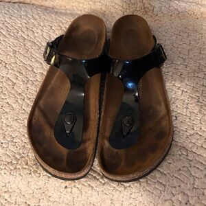 Birkenstock Gizeh Patent Style Thong Size 37